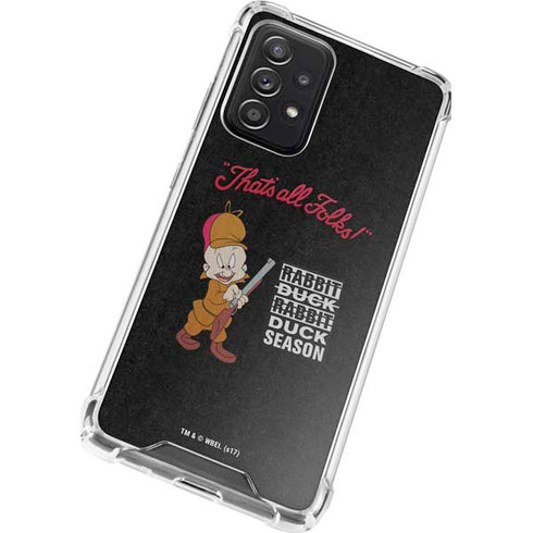 Looney Tunes Elmer Fudd Thats All Folks Galaxy A72 5G Clear Case